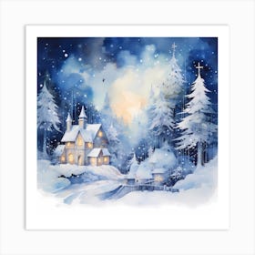 Winter Wonders Watercolor Art Print
