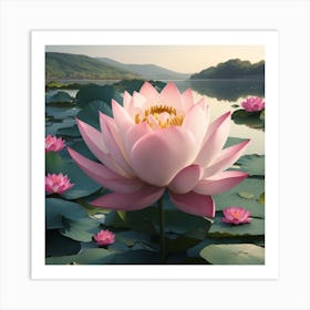 Lotus Flower Art Print