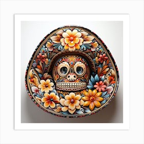 Day Of The Dead Skull 10 Art Print