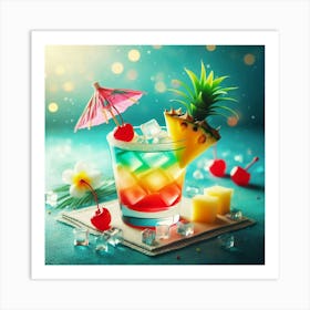 Tropical Cocktail 1 Art Print