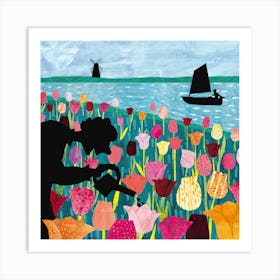 Tulips In Bloom Art Print