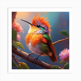 Bird on a Branch 1 Poster