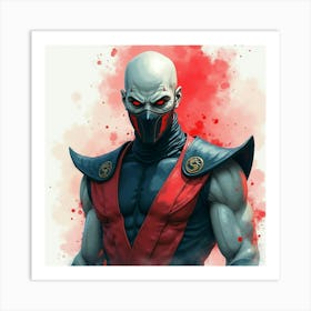 Mortal Kombat Ninja Fighter Concept Art (450) Art Print