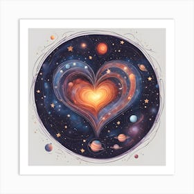 Heart Of Space Art Print