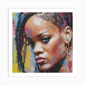 Rihanna Artwork Figure Art Print