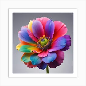 Rainbow Flower 11 Art Print