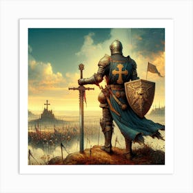 Knight In Shining Armor Art Print