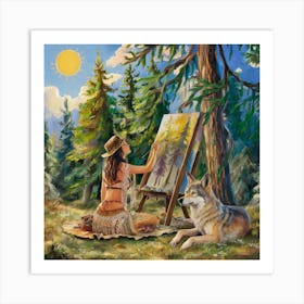 In The Woods Art Print