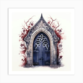 Gothic Door Art Print