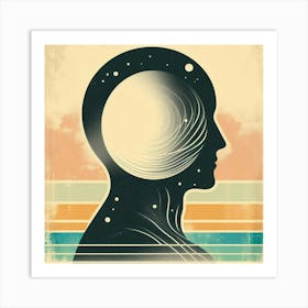 Human silhouette 2 Art Print