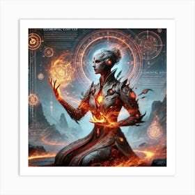 Kaida Elemental Conduit And Ritualist Art Print