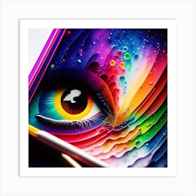 Colorful Eye Art Print