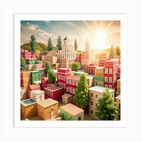 City Of Houses Art Print