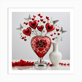 Valentine'S Day Arrangement Art Print