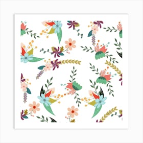 Floral Pattern 1 Art Print