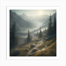 Mountain Landscape 31 Art Print