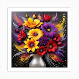 Flowers In A Vase 40 Art Print