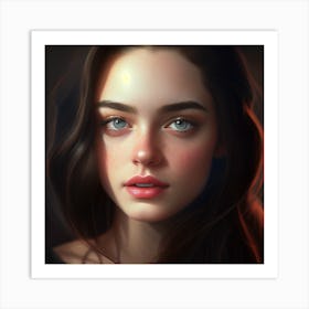 Beautiful Girl Art Print