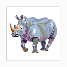 White Rhinoceros 01 1 Art Print