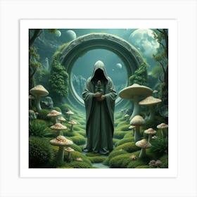 The Mysterious Monk Art Print