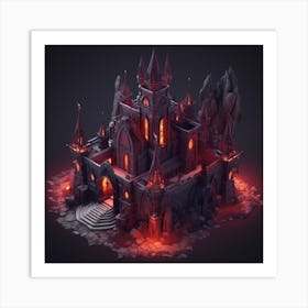 Castle In The Dark Art Print