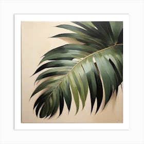 Scandinavian style, palm leaf Art Print