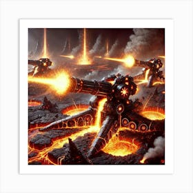 Magma Powered Artillery Special Power Art Print