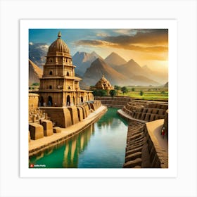 Firefly The People Of The Indus Valley Civilization Lived In Well Planned Cities With Advanced Infra Art Print