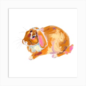 English Lop Rabbit 03 Art Print