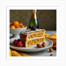 Apricot Cake Art Print