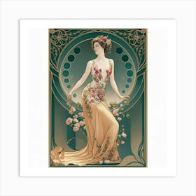 Deco Lady 2 Art Print