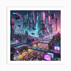 Purple Haze Urbania Art Print