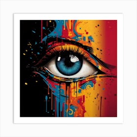 Eye Painting Art Print