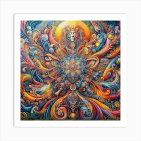 Psychedelic Mural Art Print