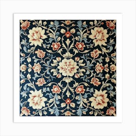 Floral Rug Art 1 Art Print