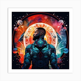 Man In Space Art Print