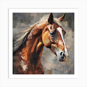 Horse Portrait Art Print