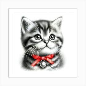 Feline Cat Creative Artwork Illustration 69 Art Print