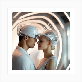 Futuristic Love 4 Art Print