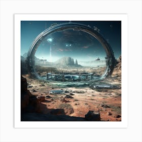 Space Station Art Print