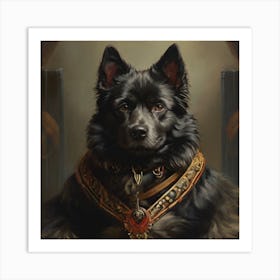 King Dog Art Print