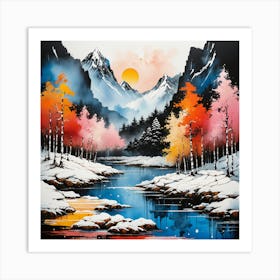 Winter Landscape Art Print