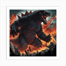 Godzilla 11 Art Print