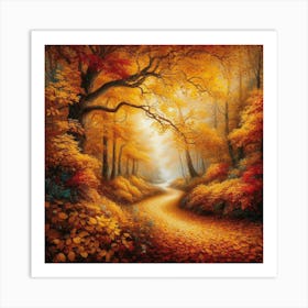 Autumn Path 7 Art Print