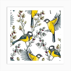 Yellow Tit Art Print