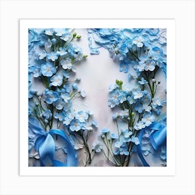 Forget Me Not Flowers Art Print