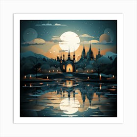 Night In The Castle Art Print