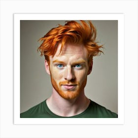 Portrait Of A Man With Red Hair 1 Art Print