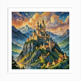 Castle In The Sky Art Print