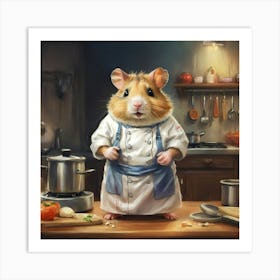 Chef Hamster 9 Art Print